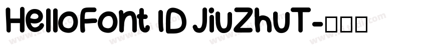 HelloFont ID JiuZhuT字体转换